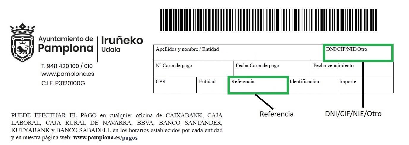 Ejemplo de carta de pago